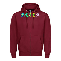 Burgundy jerry's designer bears Zipper Hoodie - StudioElite