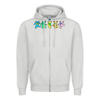 Dove Grey jerry's designer bears Zipper Hoodie - StudioElite