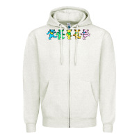 Oatmeal Heather jerry's designer bears Zipper Hoodie - StudioElite