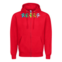 Red jerry's designer bears Zipper Hoodie - StudioElite