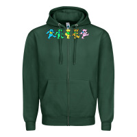 Sports Green jerry's designer bears Zipper Hoodie - StudioElite