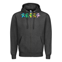 Charcoal Heather jerry's designer bears Zipper Hoodie - StudioElite