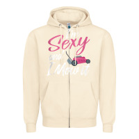 Sandshell i'm sexy and i mow it funny mow pun tank top Zipper Hoodie - StudioElite