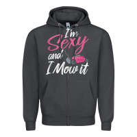 Smoke i'm sexy and i mow it funny mow pun tank top Zipper Hoodie - StudioElite
