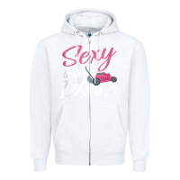 White i'm sexy and i mow it funny mow pun tank top Zipper Hoodie - StudioElite