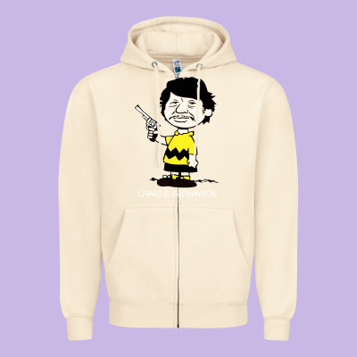 Charlie Brownson Zipper Hoodie Designed By Studioelite
