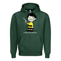 Sports Green charlie brownson Zipper Hoodie - StudioElite