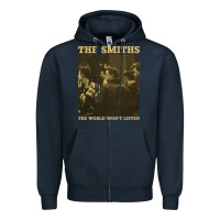 Navy the smiths the world won't listen gift men women Zipper Hoodie - StudioElite
