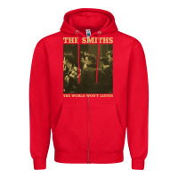 Red the smiths the world won't listen gift men women Zipper Hoodie - StudioElite