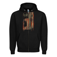 Black lamb of god, pure american metal flag Zipper Hoodie - StudioElite