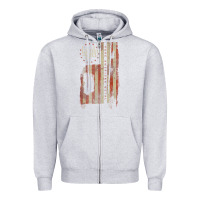 Heather Grey lamb of god, pure american metal flag Zipper Hoodie - StudioElite