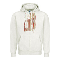 Oatmeal Heather lamb of god, pure american metal flag Zipper Hoodie - StudioElite