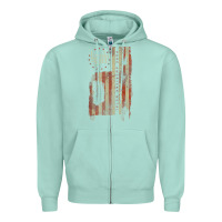 Seafoam lamb of god, pure american metal flag Zipper Hoodie - StudioElite