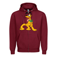Burgundy pluto Zipper Hoodie - StudioElite