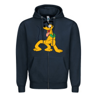 Navy pluto Zipper Hoodie - StudioElite
