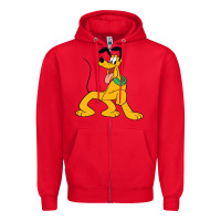 Red pluto Zipper Hoodie - StudioElite
