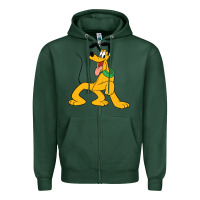 Sports Green pluto Zipper Hoodie - StudioElite