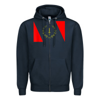 Navy african american heritage flag 1967 black history copy Zipper Hoodie - StudioElite