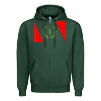Sports Green african american heritage flag 1967 black history copy Zipper Hoodie - StudioElite