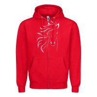 Red horse lover gifts Zipper Hoodie - StudioElite