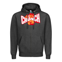 Charcoal Heather the crunch fitness Zipper Hoodie - StudioElite