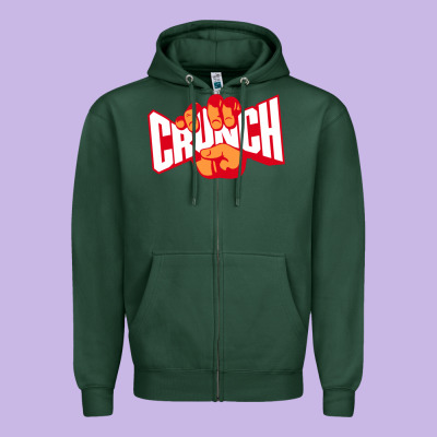 The Crunch Fitness Zipper Hoodie Designed By Studioelite