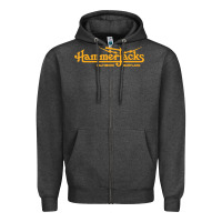 Charcoal Heather Hammerjacks 70S Zipper Hoodie - StudioElite