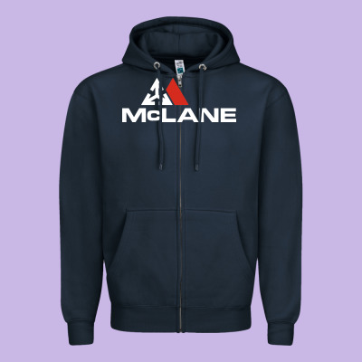 Cool Mclane Design Zipper Hoodie Designed By Studioelite