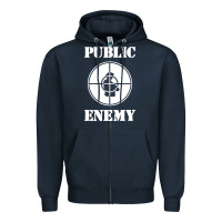 Navy Hip hop group Zipper Hoodie - StudioElite