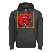 Charcoal Heather clifford the big red dog Zipper Hoodie - StudioElite