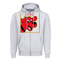 Heather Grey clifford the big red dog Zipper Hoodie - StudioElite