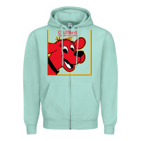 Seafoam clifford the big red dog Zipper Hoodie - StudioElite