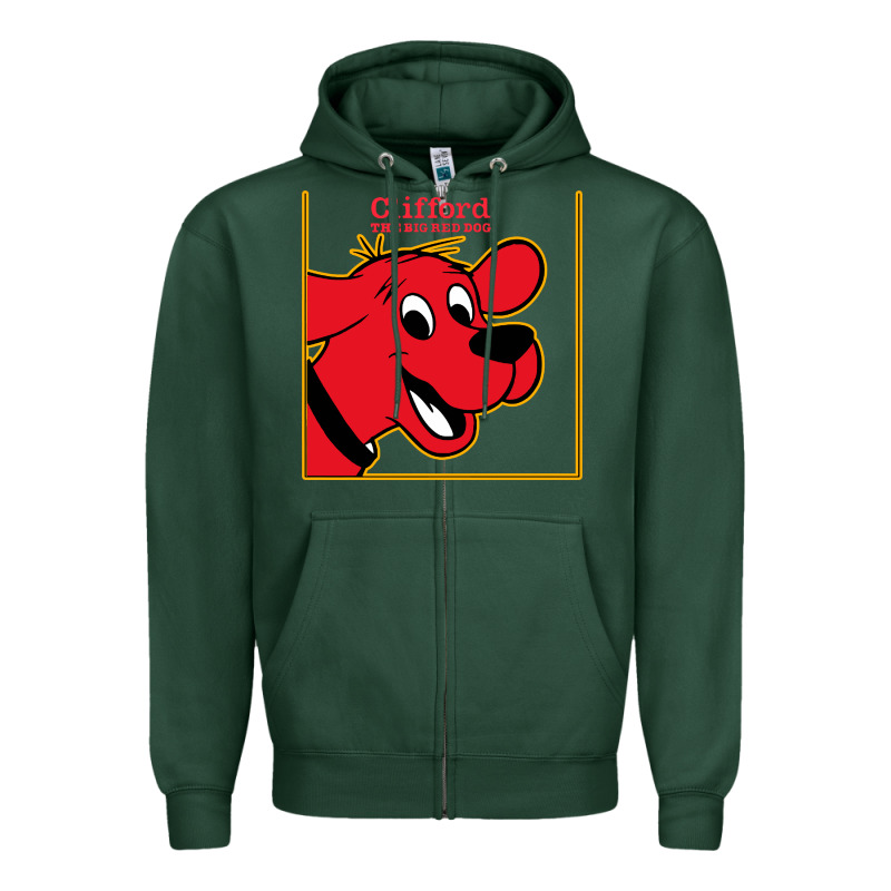 Clifford The Big Red Dog Zipper Hoodie by StudioElite | Teevron