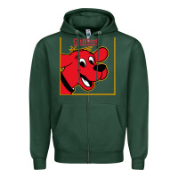 Sports Green clifford the big red dog Zipper Hoodie - StudioElite