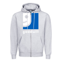 Heather Grey goodwill Zipper Hoodie - StudioElite