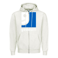 Oatmeal Heather goodwill Zipper Hoodie - StudioElite