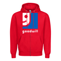 Red goodwill Zipper Hoodie - StudioElite