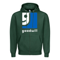 Sports Green goodwill Zipper Hoodie - StudioElite
