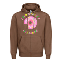 I Run Because I Like Donuts Zipper Hoodie | Teevron