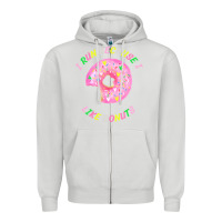Dove Grey i run because i like donuts Zipper Hoodie - StudioElite