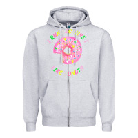 Heather Grey i run because i like donuts Zipper Hoodie - StudioElite