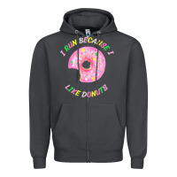 Smoke i run because i like donuts Zipper Hoodie - StudioElite