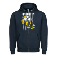 Navy heavy equipment operator i run hoes for money usa flag t shirt Zipper Hoodie - StudioElite