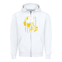 White heavy equipment operator i run hoes for money usa flag t shirt Zipper Hoodie - StudioElite