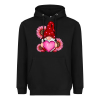 Black valentine's day with sunflowers gnomes Heavyweight Hoodie - RanaPortraitStore
