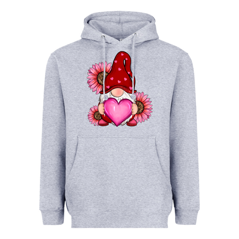 Valentine's Day With Sunflowers Gnomes Heavyweight Hoodie by RanaPortraitStore | Teevron