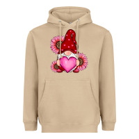 Mushroom valentine's day with sunflowers gnomes Heavyweight Hoodie - RanaPortraitStore