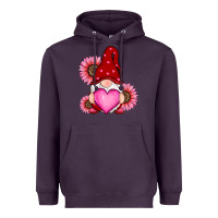 Plum valentine's day with sunflowers gnomes Heavyweight Hoodie - RanaPortraitStore