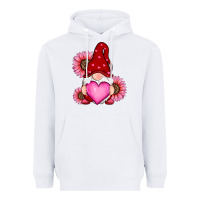 White valentine's day with sunflowers gnomes Heavyweight Hoodie - RanaPortraitStore