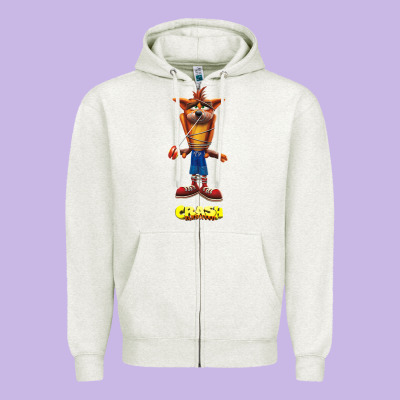 Crash Bandicoot  Yo Yo Zipper Hoodie Designed By Studioelite
